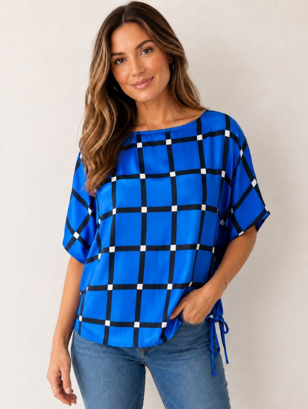 Michael‎ Michael Kors blue blouse M..XL